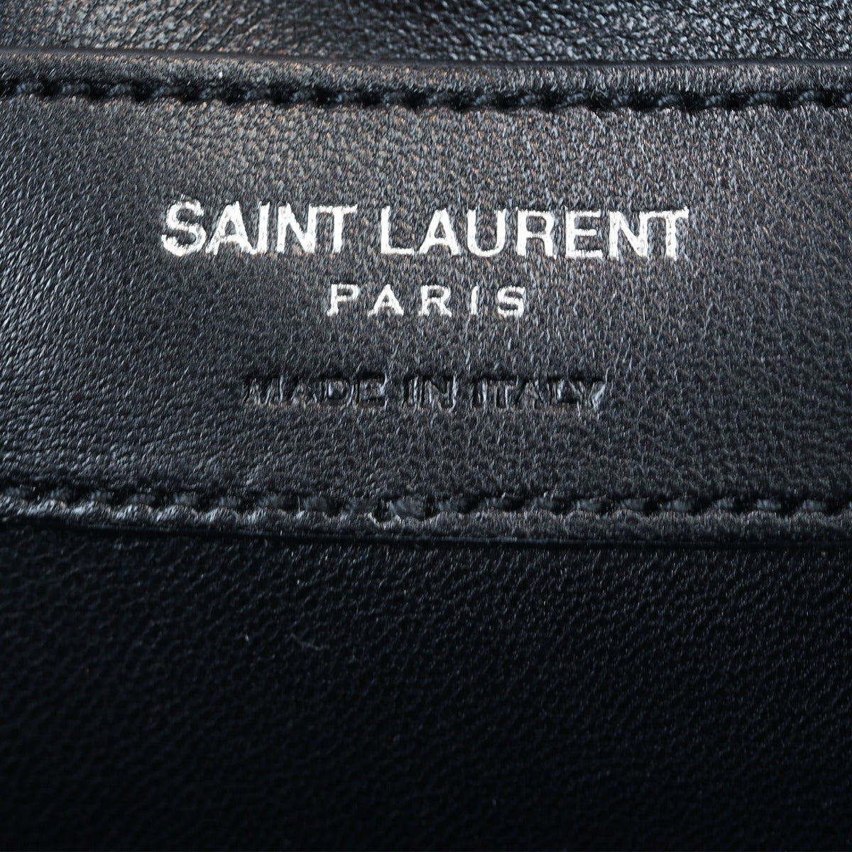 Saint Laurent Monogram Kate Clutch Interior Stamp