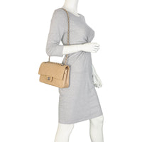 Chanel Classic Double Flap Medium | Beige Vintage