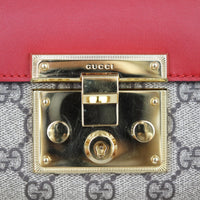 Gucci GG Supreme Padlock Small Shoulder Bag Hardware