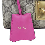 Gucci GG Supreme Padlock Small Shoulder Bag Hot-stamping