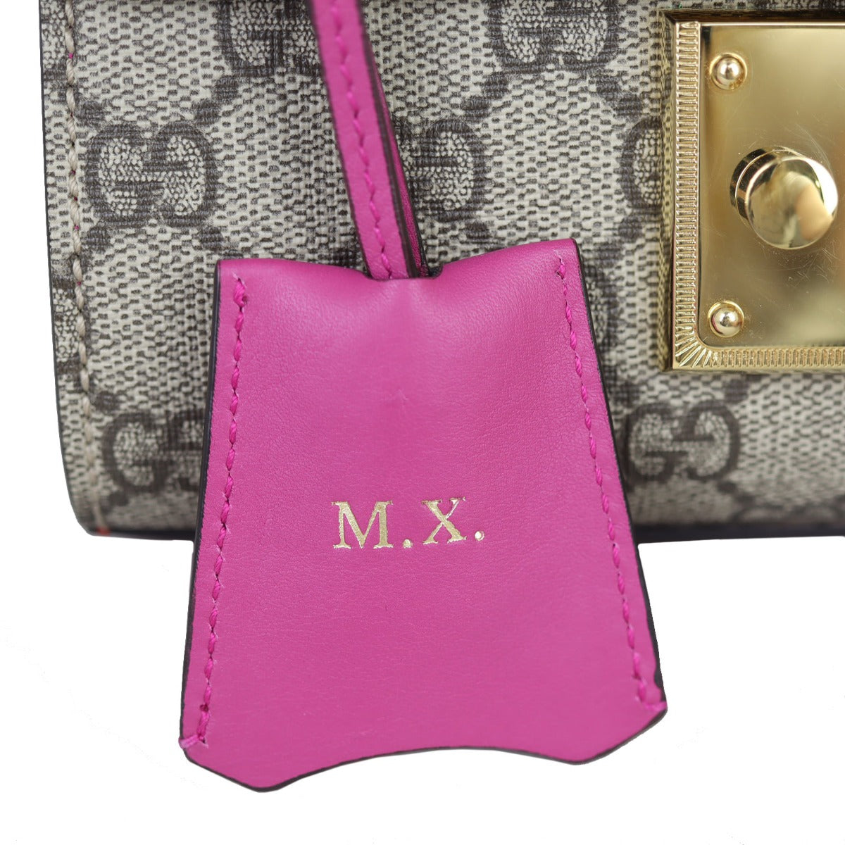 Gucci GG Supreme Padlock Small Shoulder Bag Hot-stamping