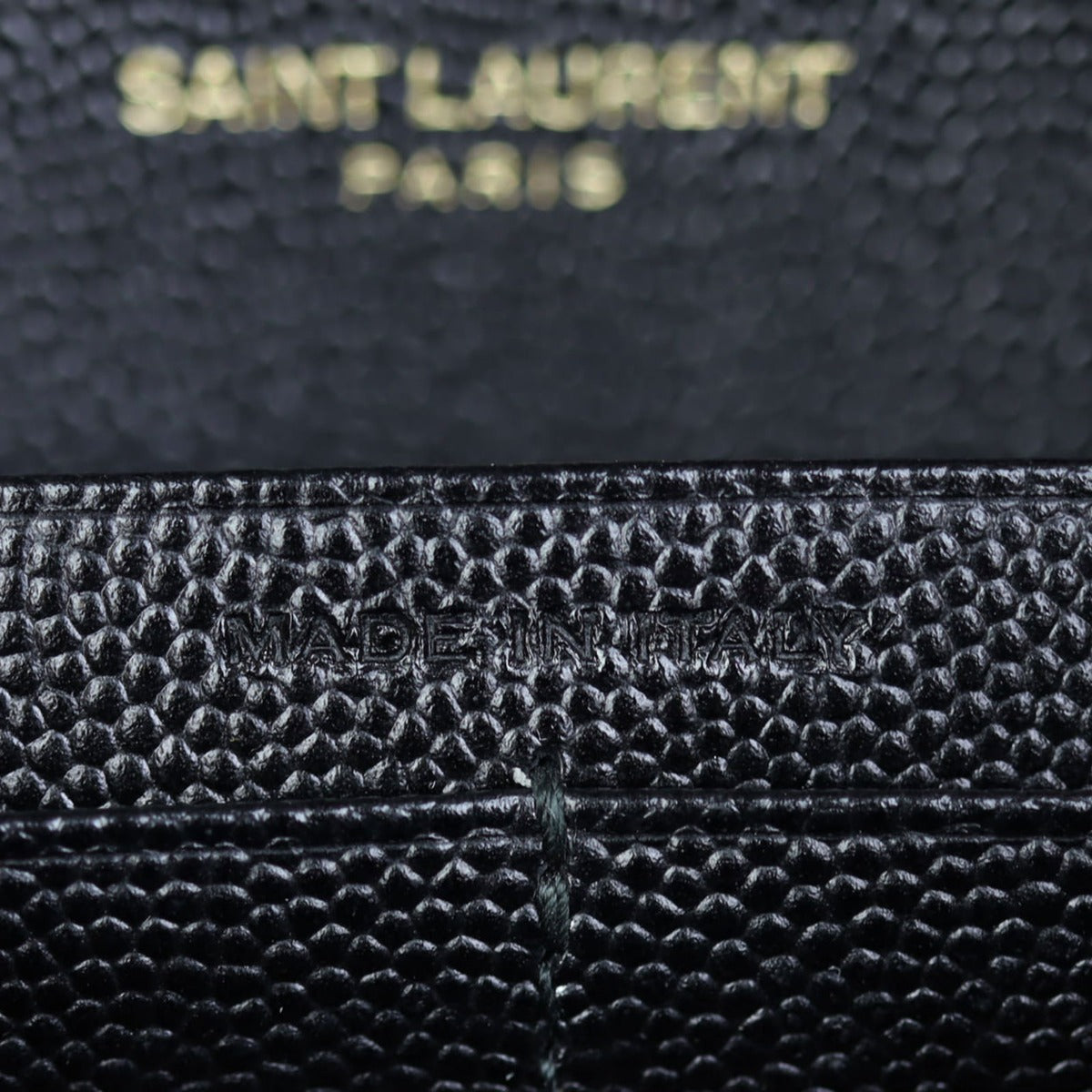 Saint Laurent Monogram Envelope Chain Wallet Interior Stamp