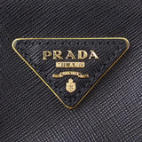 Prada Saffiano Galleria Double Zip Tote Small Front Plate