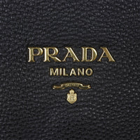 Prada Vitello Daino Zip Tote Harwdare