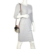 Gucci GG Supreme Padlock Mini Top Handle Shoulder Bag