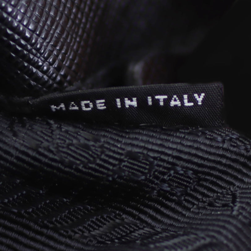 Prada Saffiano Galleria Double Zip Tote Small Made In