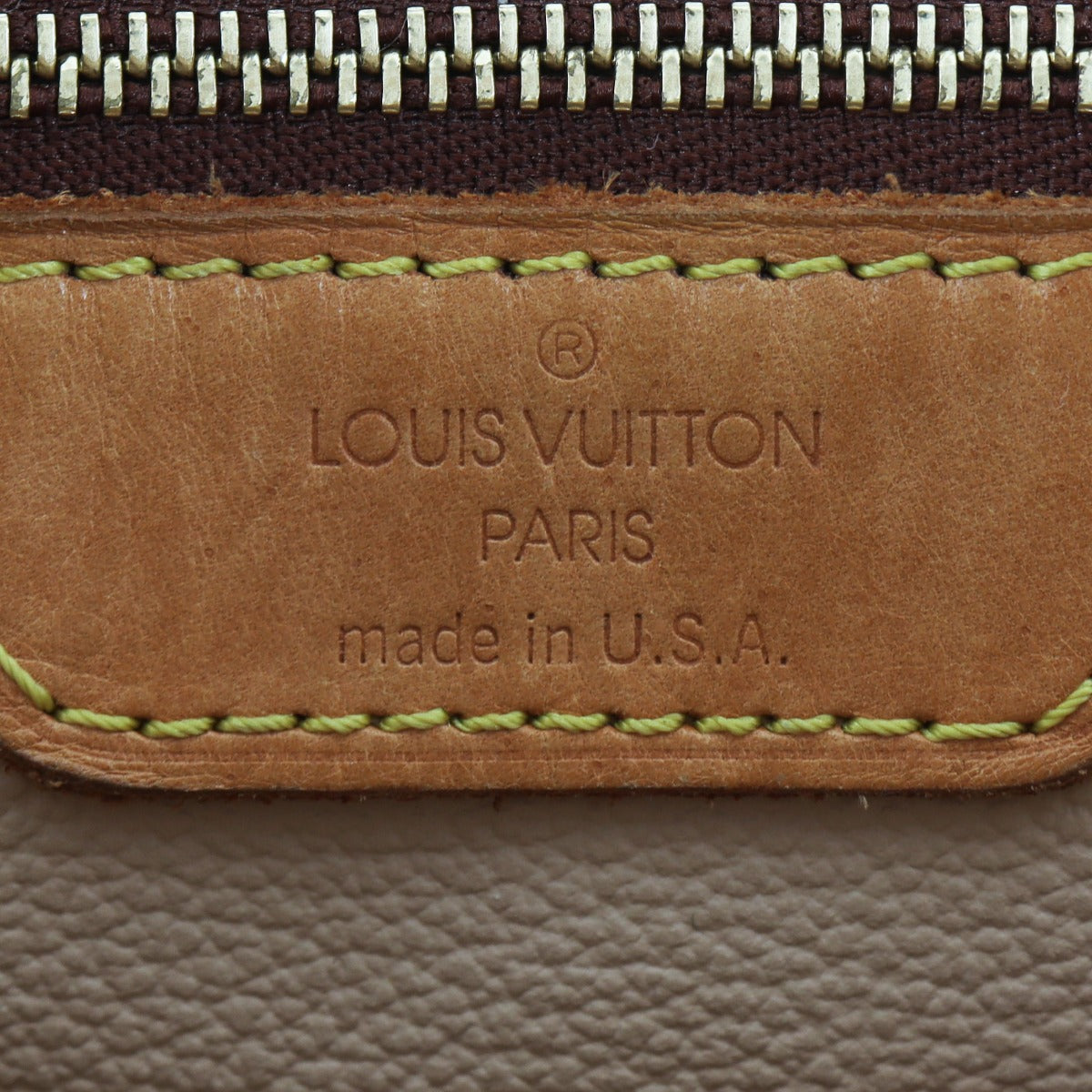 Louis Vuitton Bucket GM Monogram Interior Stamp
