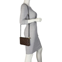 Louis Vuitton Double Zip Pochette Monogram Giant Reverse