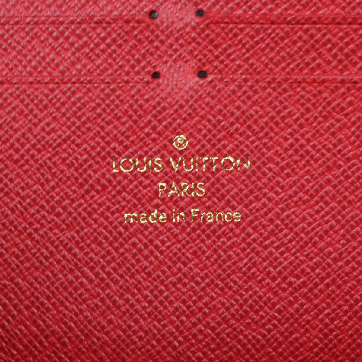 Louis Vuitton Clemence Wallet Damier Ebene Interior Stamp