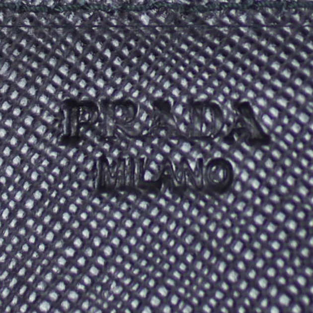 Prada Saffiano Continental Wallet Stamp
