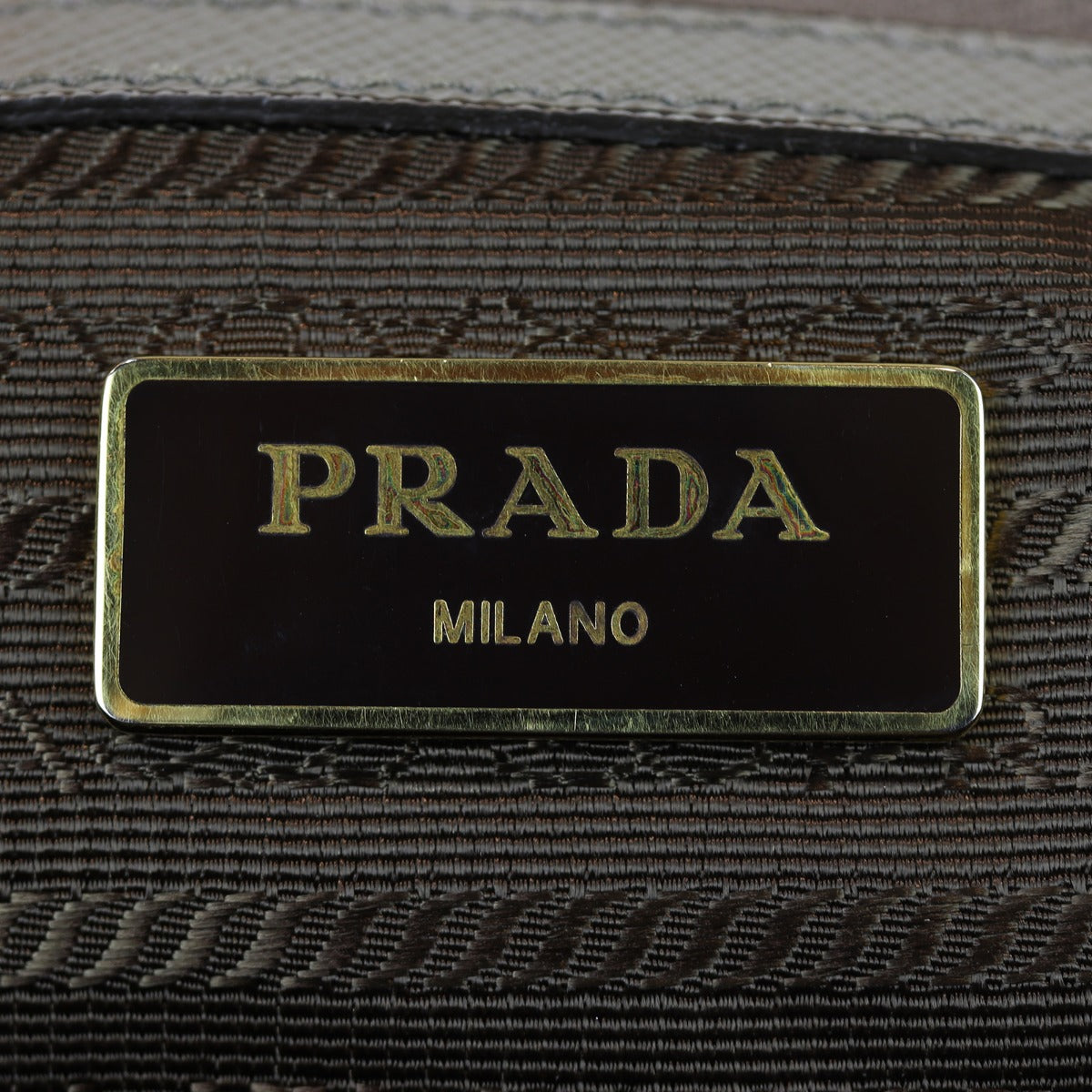 Prada Saffiano Lux Galleria Tote Interior Stamp