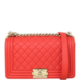 Chanel Boy Old Medium | Red