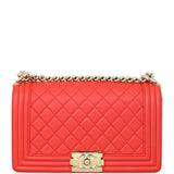 Chanel Boy Old Medium | Red