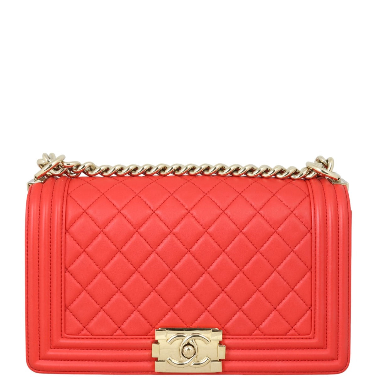 Chanel Boy Old Medium | Red