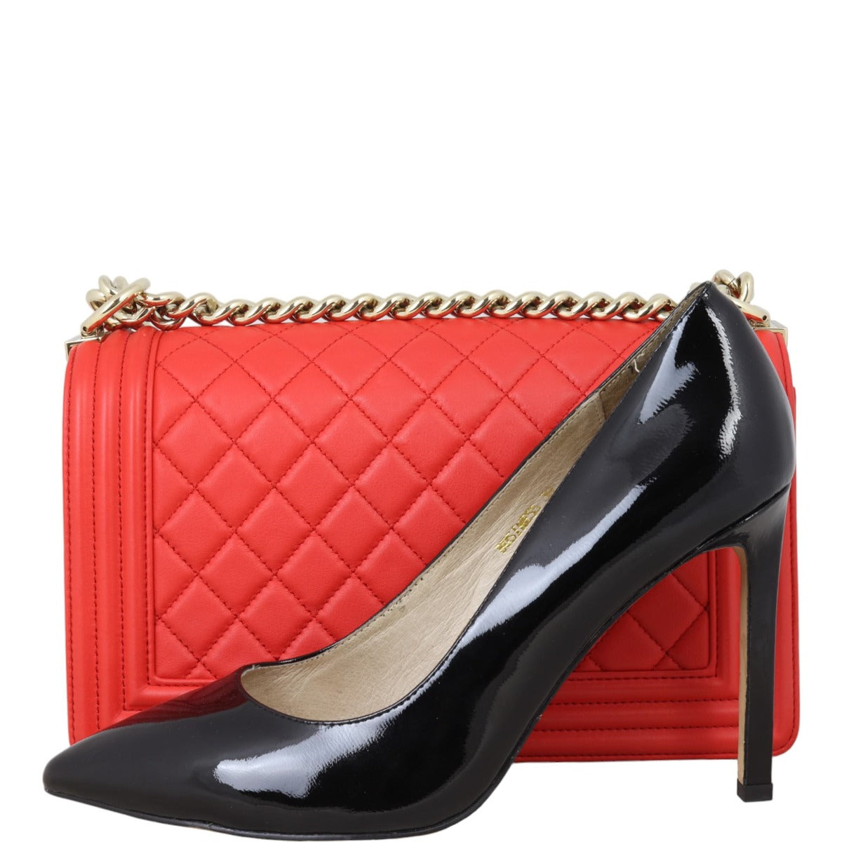 Chanel Boy Old Medium | Red