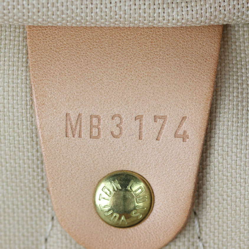 Louis Vuitton Speedy 30 Damier Azur Date Code