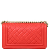 Chanel Boy Old Medium | Red