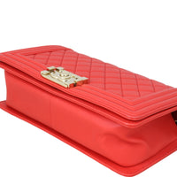 Chanel Boy Old Medium | Red