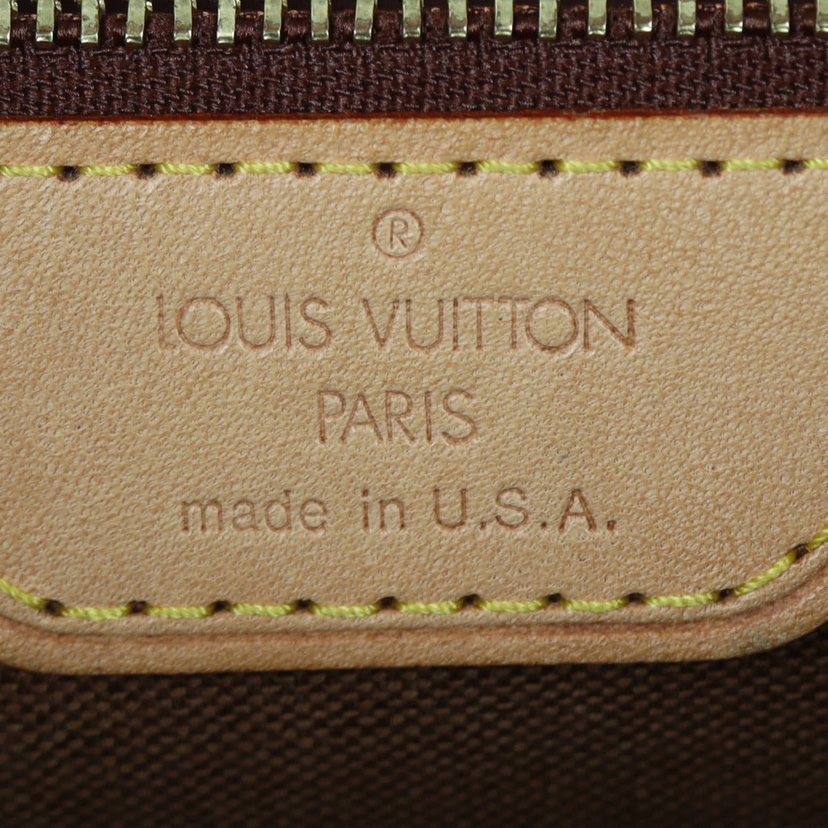 Louis Vuitton Cabas Mezzo Monogram Interior Stamp
