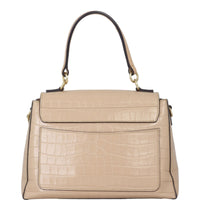 Chloe Faye Day Bag Medium Croc-Embossed