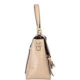 Chloe Faye Day Bag Medium Croc-Embossed