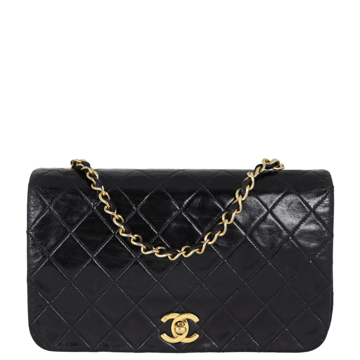 Chanel CC Full Flap Bag Small | Black Diamond