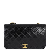 Chanel CC Full Flap Bag Small | Black Diamond