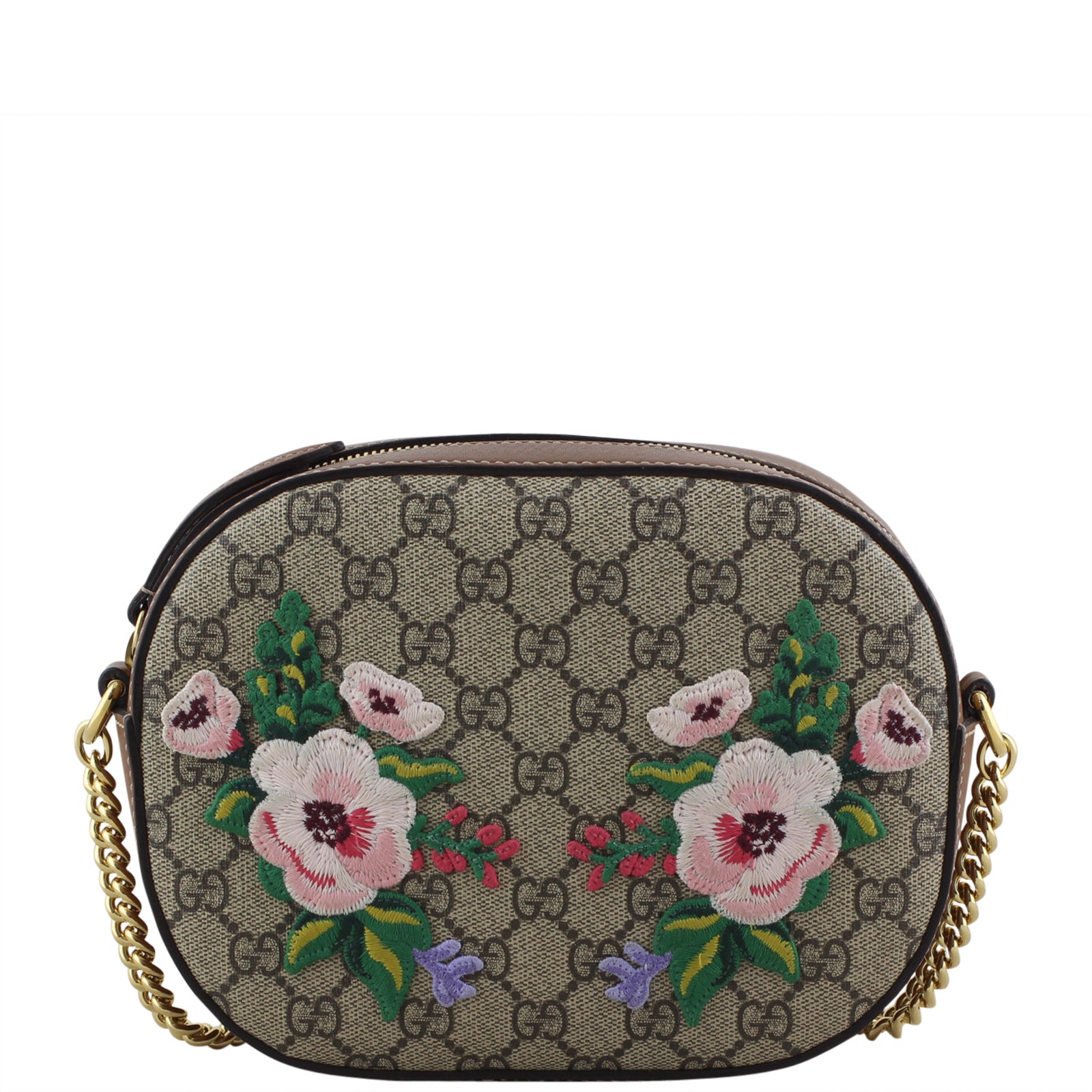 Gucci Embroidered Souvenir Supreme Bag Front