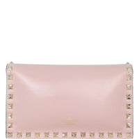 Valentino Rockstud Wristlet Flap Clutch
