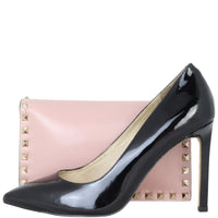 Valentino Rockstud Wristlet Flap Clutch