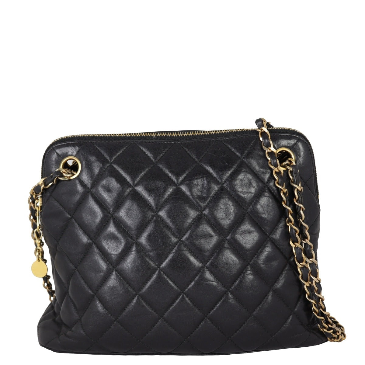 Chanel CC Quilted Tote Bag | Lambskin