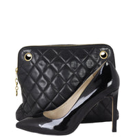 Chanel CC Quilted Tote Bag | Lambskin