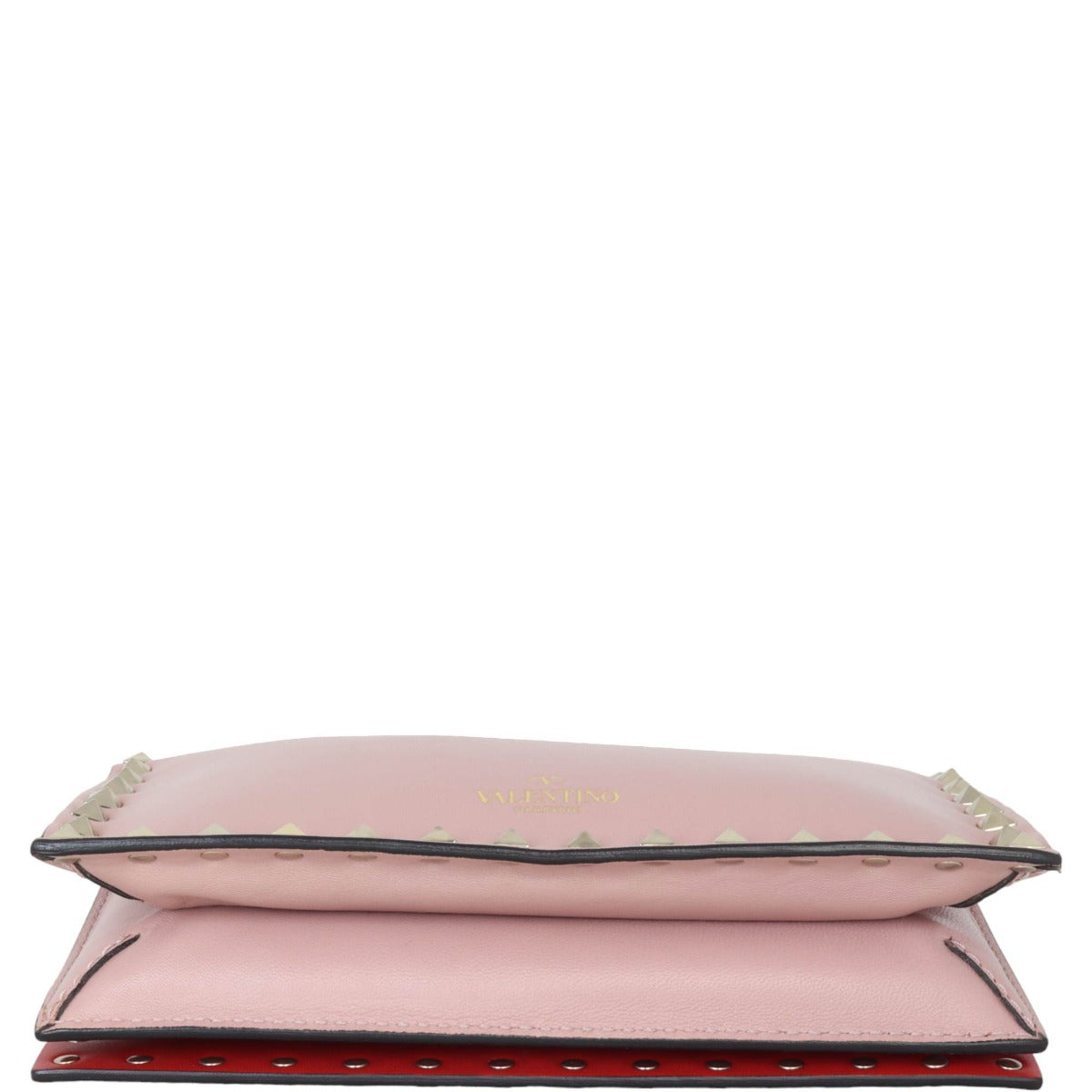 Valentino Rockstud Wristlet Flap Clutch