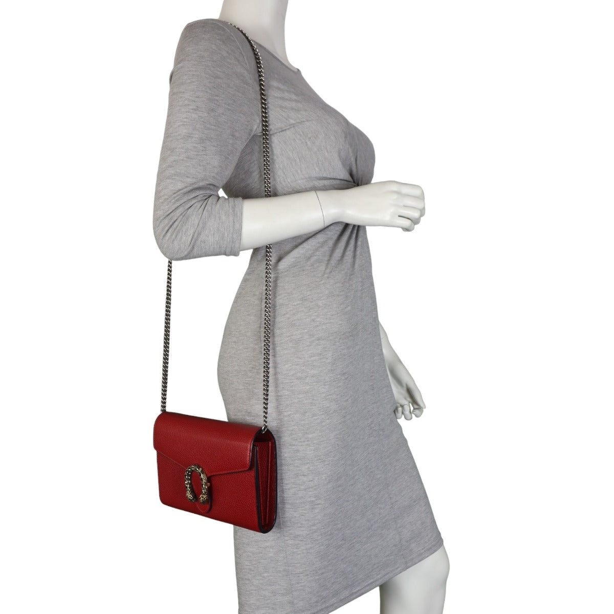 Gucci Dionysus Mini Leather Chain Wallet