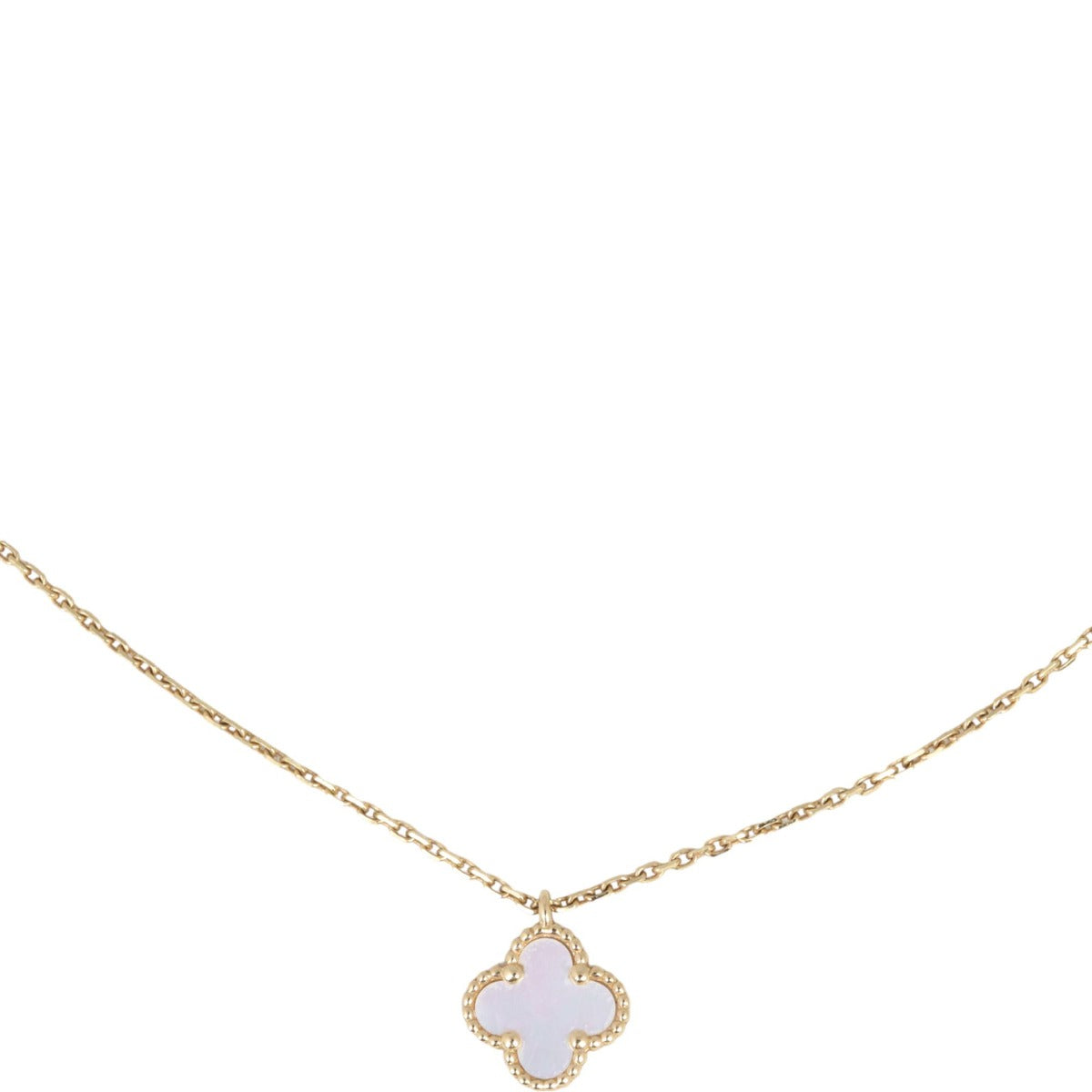 Van Cleef & Arpels Sweet Alhambra 1 Motif Mother of Pearl Necklace