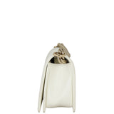 Chanel Boy Old Medium | White Caviar