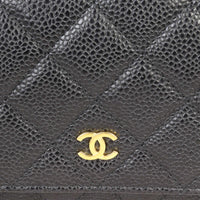 Chanel Classic Wallet on Chain |Caviar