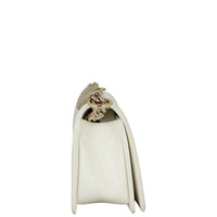 Chanel Boy Old Medium | White Caviar