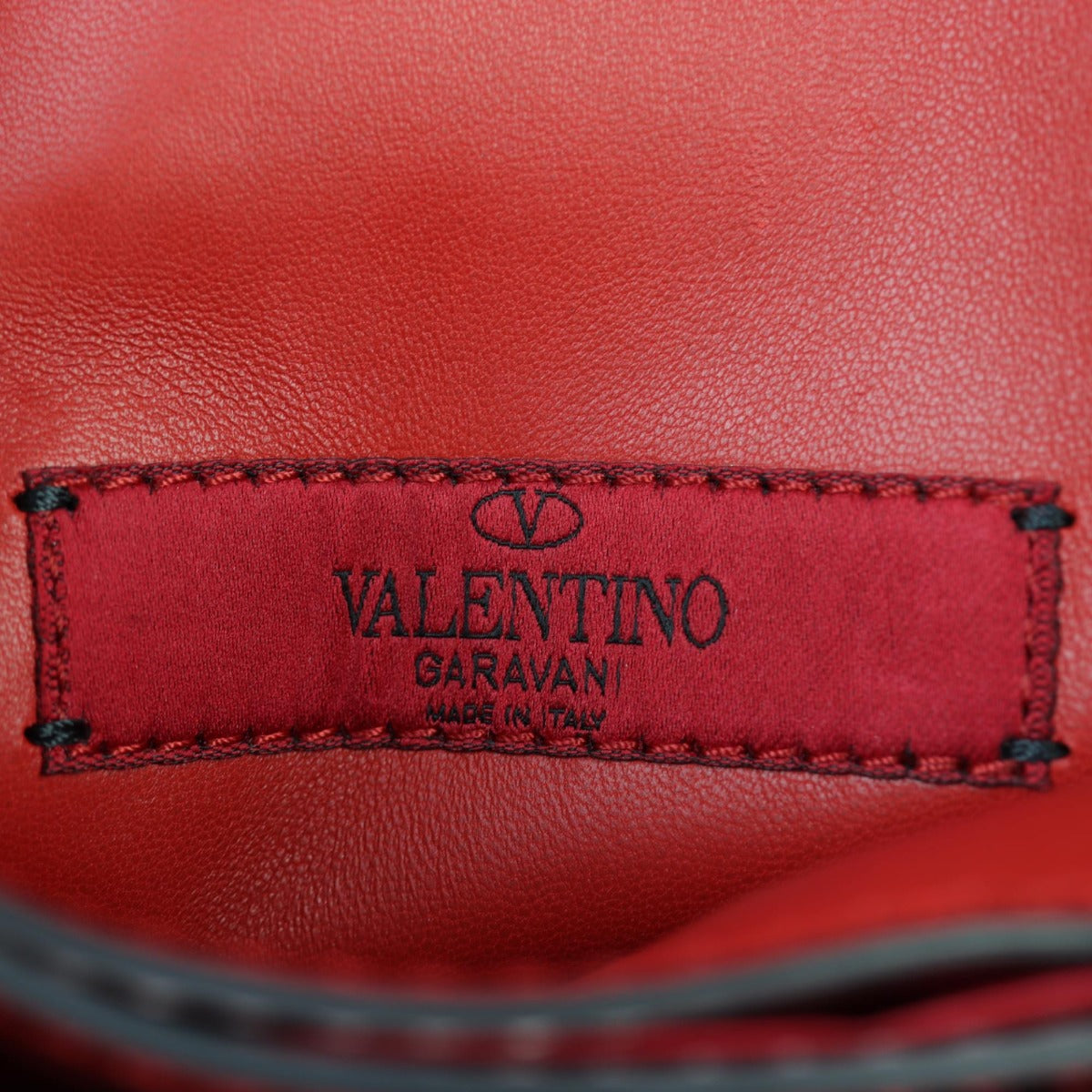 Valentino Rockstud Wristlet Flap Clutch