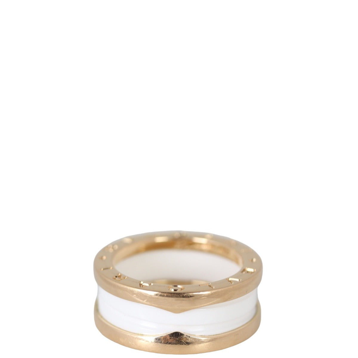 Bvlgari B.Zero1 18k Rose Gold Two Band Ring