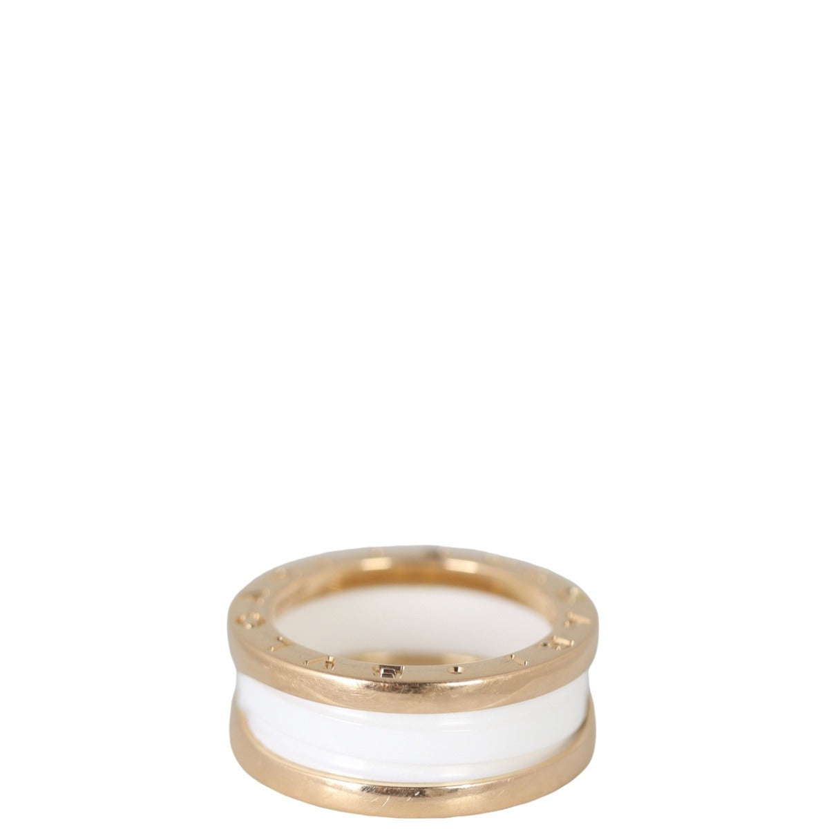 Bvlgari B.Zero1 18k Rose Gold Two Band Ring