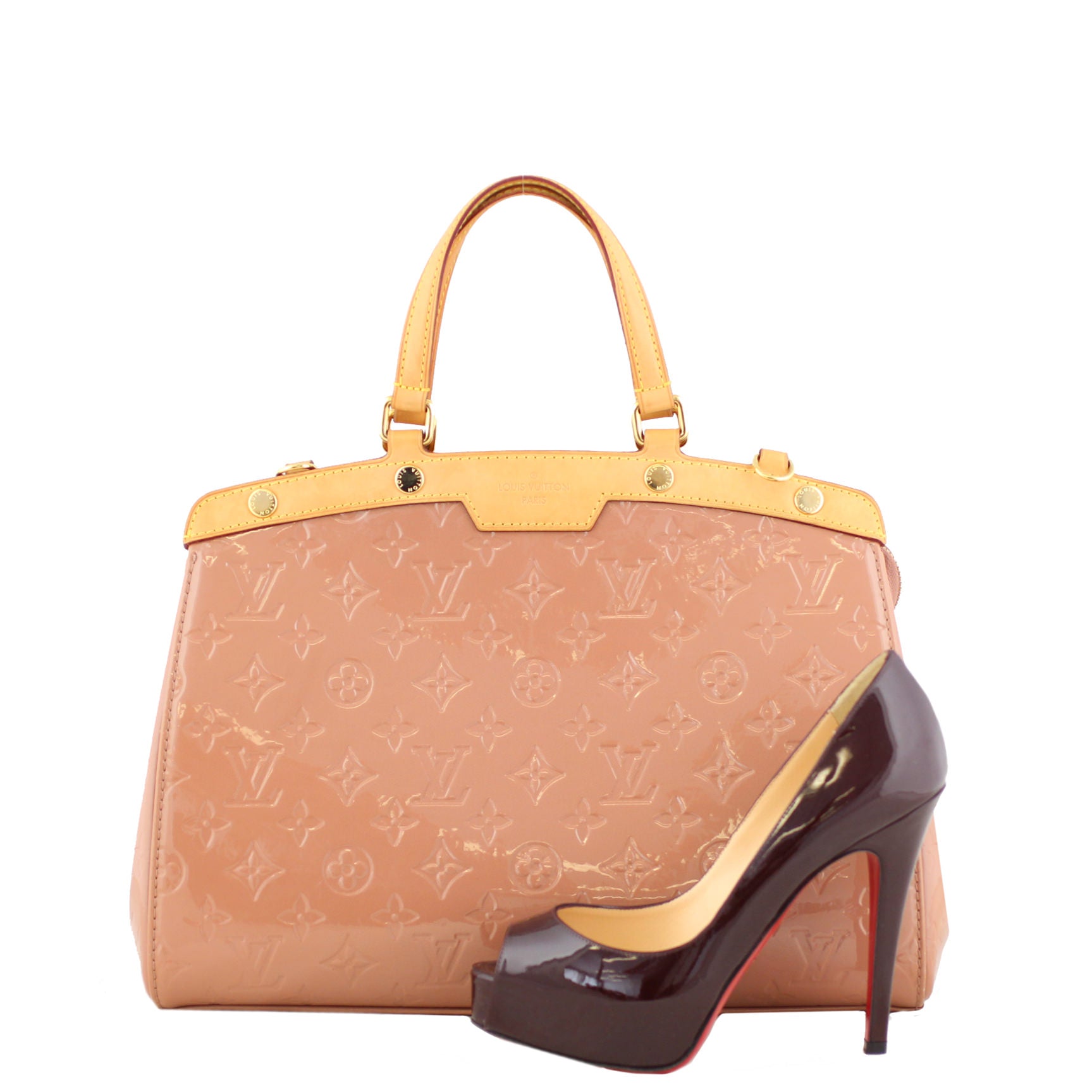 Louis Vuitton Brea MM Monogram Vernis shoe