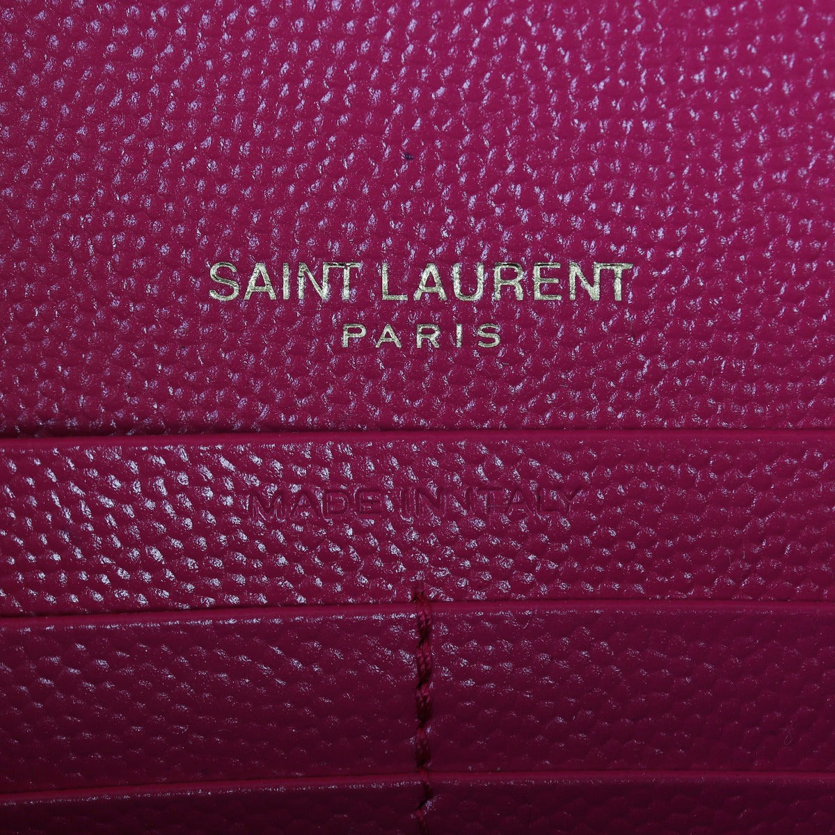 Saint Laurent Cassandre Chain Wallet Interior Stamp