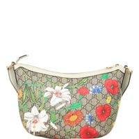 Gucci GG Supreme Flora Ophidia Hobo