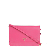 Prada Saffiano Wallet on Strap Front

