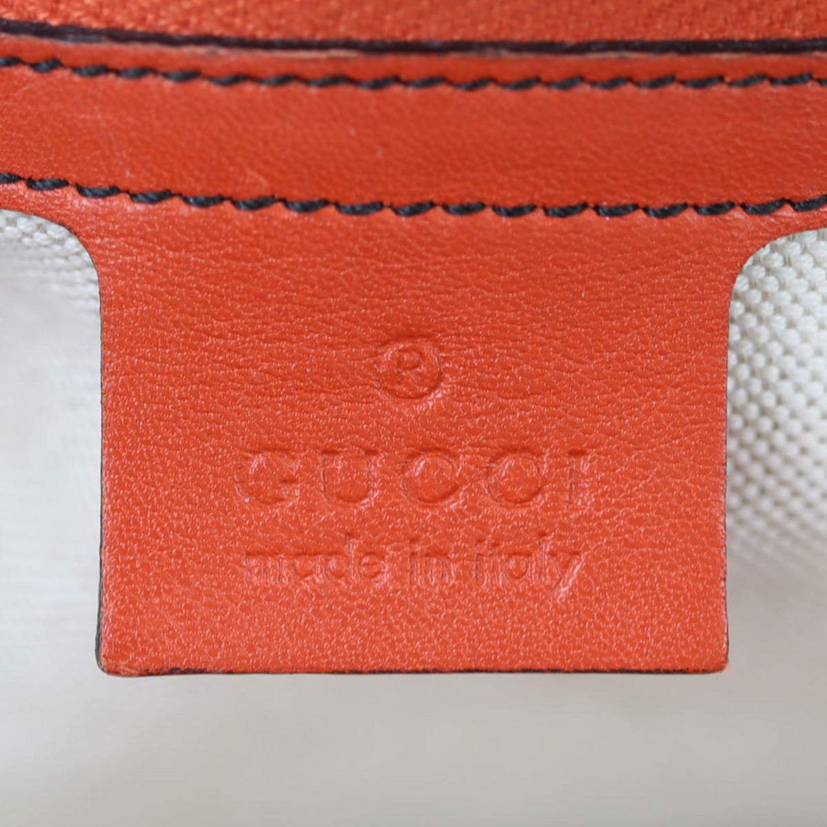 Gucci Emily Guccissima Chain Shoulder Bag Interior Stamp