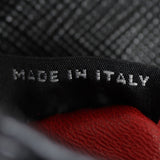 Prada Saffiano Lux Chain Lock Flap Bag Interior Stamp