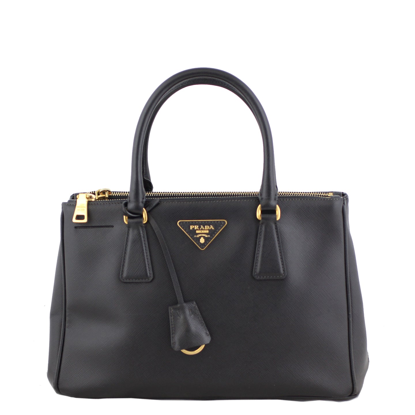 Prada Saffiano Lux Galleria Double Zip Tote Small front