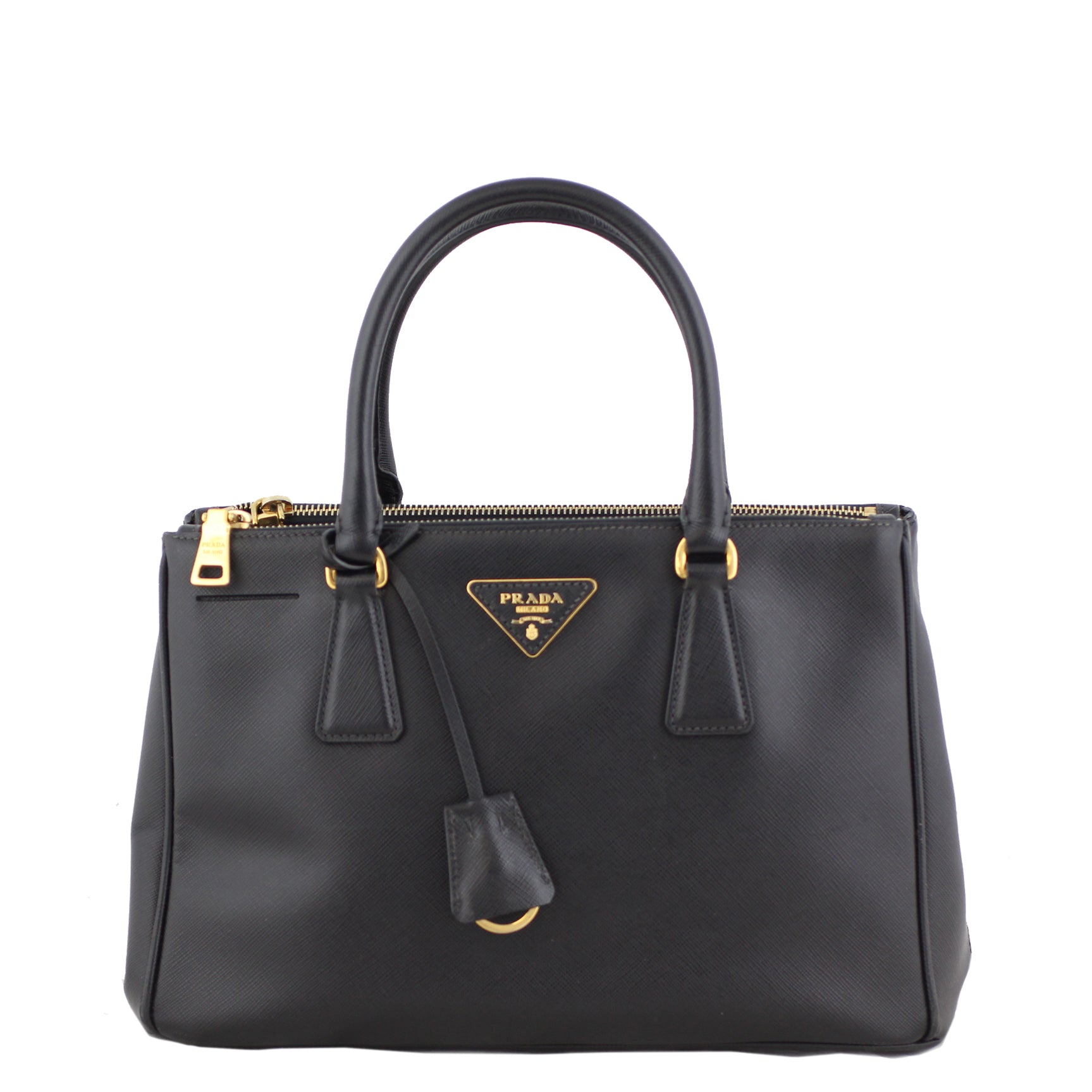 Prada Saffiano Lux Galleria Double Zip Tote Small front