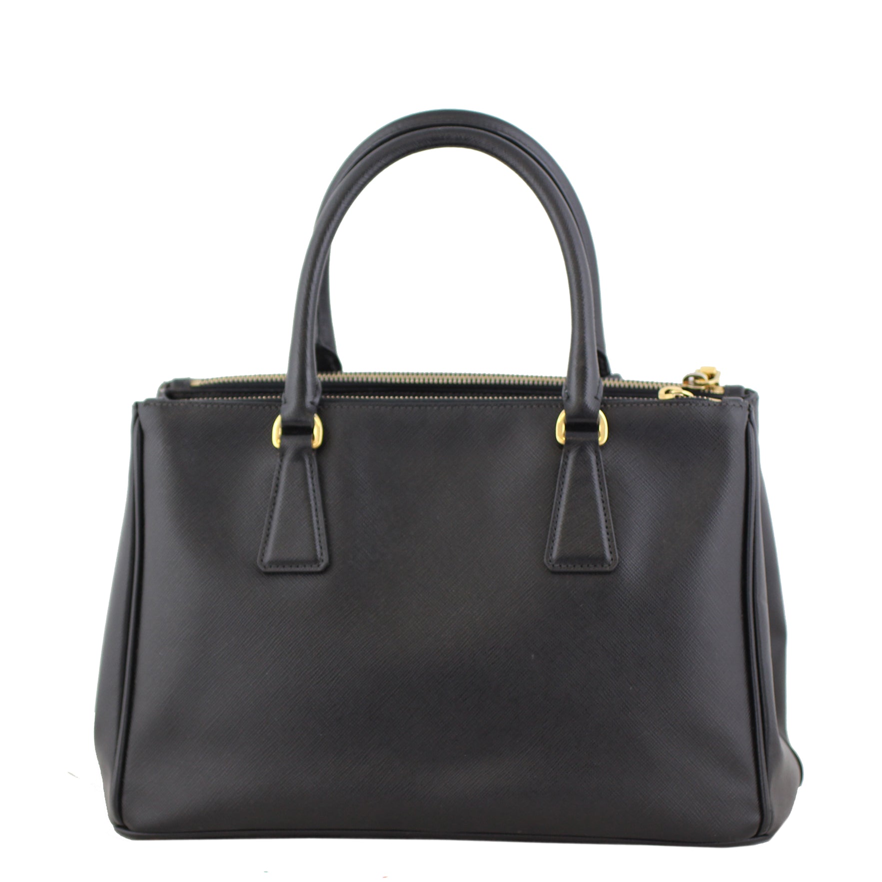 Prada Saffiano Lux Galleria Double Zip Tote Small back